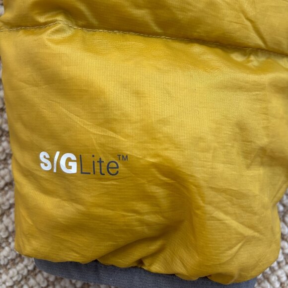 Flylow General's Down Hooded Jacket - Mustard Yellow - Men's Large - Picture 5 of 7